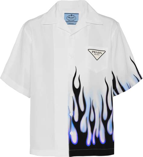 prada flame dress|prada men's black shirt.